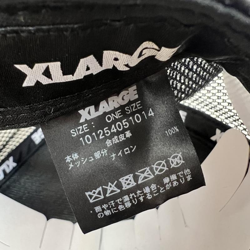 エクストララージ XLARGE 帽子 キャップ ×DexFilmz FAUX LEATHER MESH CAP デックスフィルムズ - 黒 / ブラック / black メンズ USED 古着 中古 50165337