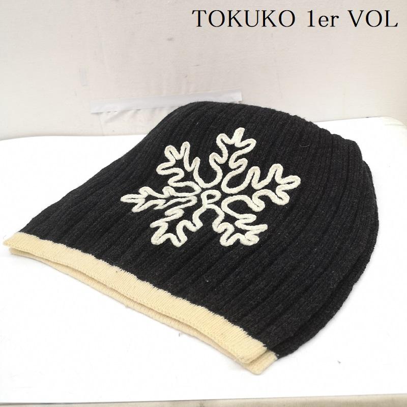 トクコ・ プルミエヴォル TOKUKO 1er VOL マフラー マフラー 刺繍 ウール マフラー - 黒 / ブラック / black レディース USED 古着 中古 50165340