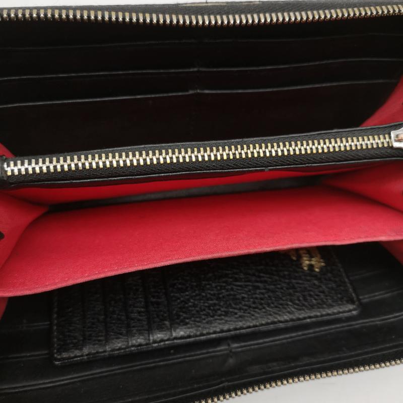 ヴィヴィアンウエストウッド Vivienne Westwood 財布 長財布 ANNIE アニー オーブ ラウンドファスナー 長財布 レザー ロングウォレット - 黒 / ブラック / black レディース USED 古着 中古 50165344