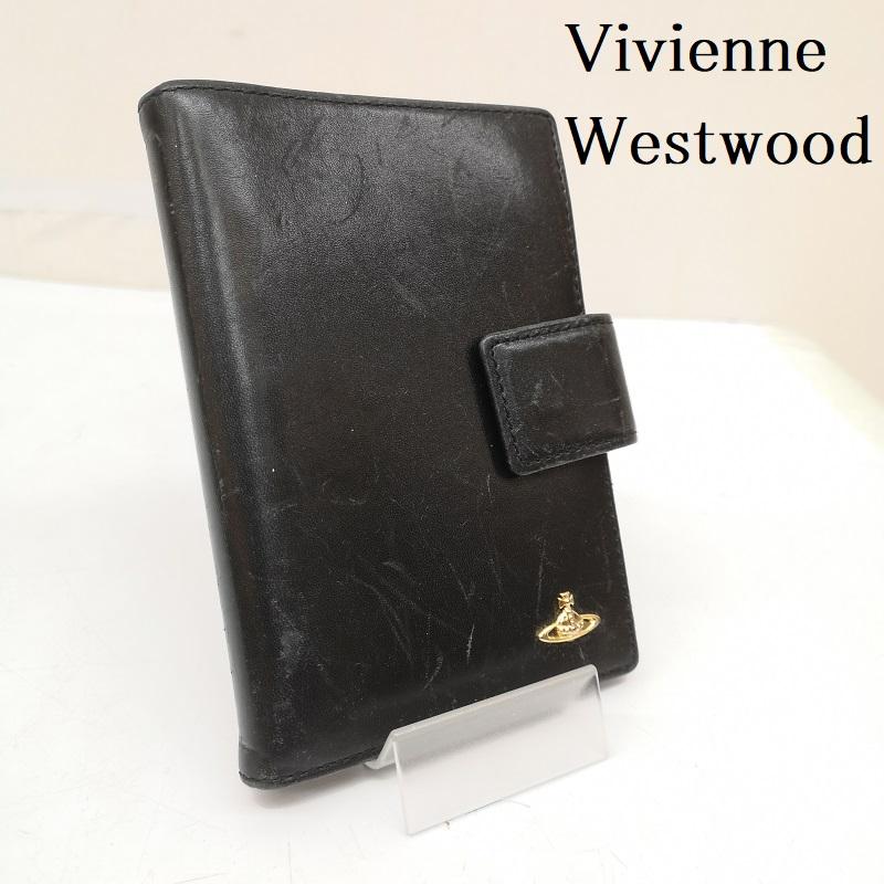 ヴィヴィアンウエストウッド Vivienne Westwood ファッション小物 ファッション小物 レザー システム 手帳 カバー オーブ - 黒 / ブラック / black メンズ USED 古着 中古 50165346