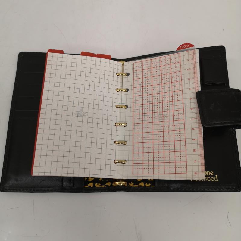 ヴィヴィアンウエストウッド Vivienne Westwood ファッション小物 ファッション小物 レザー システム 手帳 カバー オーブ - 黒 / ブラック / black メンズ USED 古着 中古 50165346