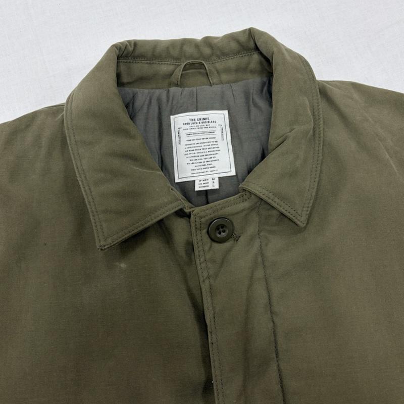 クライミー CRIMIE コート コート一般 ZACK BACK SATIN THINSULATE COAT ミリタリー コート ジャケット 3Mシンサレート ナイロン 中綿 M 無地 カーキ / カーキ / khaki メンズ USED 古着 中古 50165349