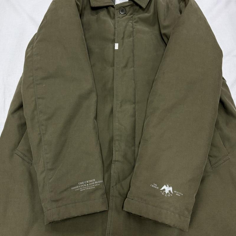 クライミー CRIMIE コート コート一般 ZACK BACK SATIN THINSULATE COAT ミリタリー コート ジャケット 3Mシンサレート ナイロン 中綿 M 無地 カーキ / カーキ / khaki メンズ USED 古着 中古 50165349