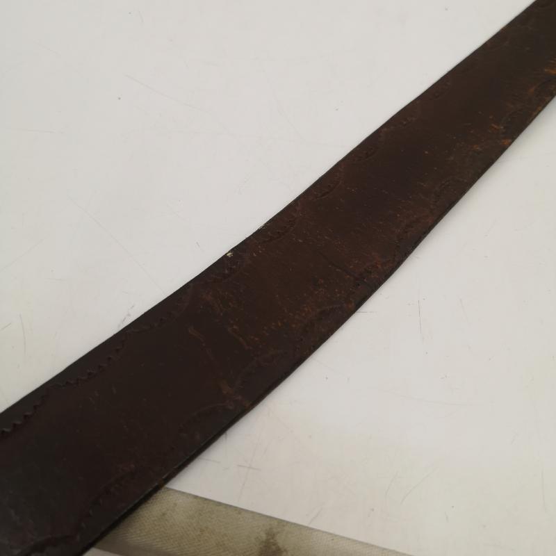 古着 USED ベルト・バックル ベルト スターリング シルバー バックル フローラル スクロール レザーベルト - 茶 / ブラウン / brown メンズ USED 古着 中古 50165350