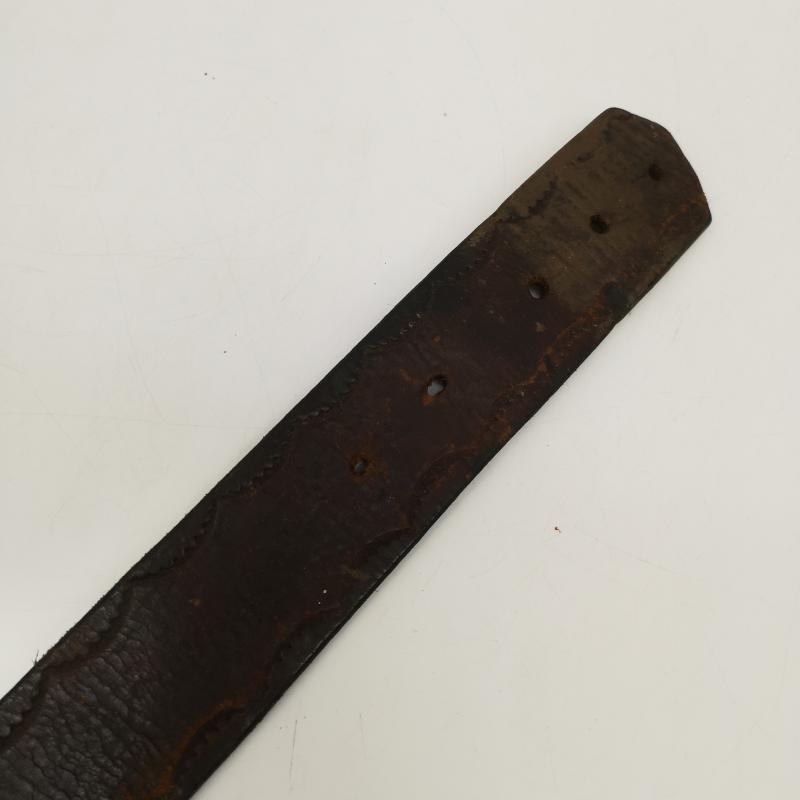 古着 USED ベルト・バックル ベルト スターリング シルバー バックル フローラル スクロール レザーベルト - 茶 / ブラウン / brown メンズ USED 古着 中古 50165350