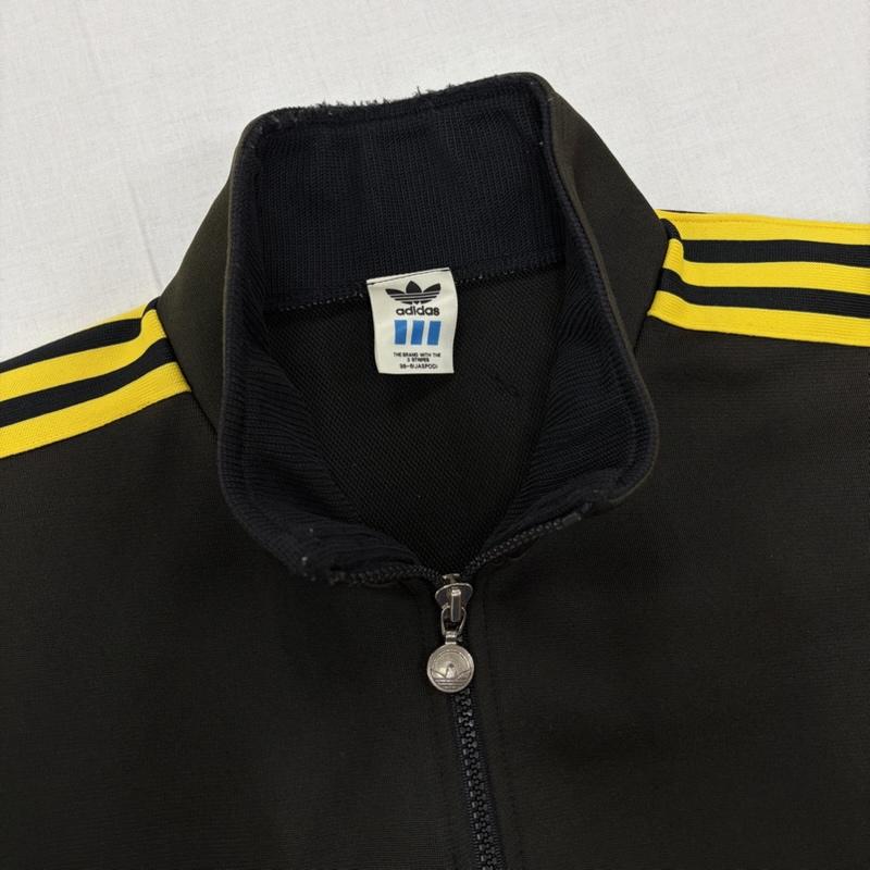アディダス adidas ジャケット、上着 ジャケット、ブレザー 80s 90s トラックジャケット ジャージ ロゴ 刺繍 DESCENTE デサント ヴィンテージ 西ドイツ TAD-15 - ロゴ、文字 X 刺繍 X プリント 黒 / ブラック / black X 黄 / イエロー / yellow X 赤 / レッド / red X 水色 / ライトブルー / メンズ USED 古着 中古 50165353