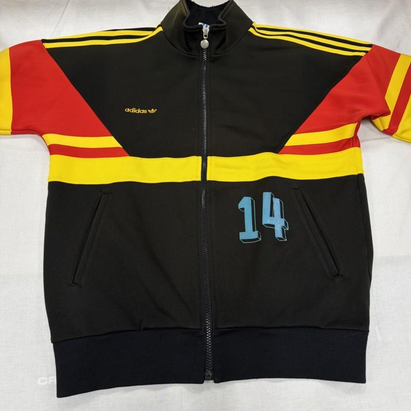 アディダス adidas ジャケット、上着 ジャケット、ブレザー 80s 90s トラックジャケット ジャージ ロゴ 刺繍 DESCENTE デサント ヴィンテージ 西ドイツ TAD-15 - ロゴ、文字 X 刺繍 X プリント 黒 / ブラック / black X 黄 / イエロー / yellow X 赤 / レッド / red X 水色 / ライトブルー / メンズ USED 古着 中古 50165353