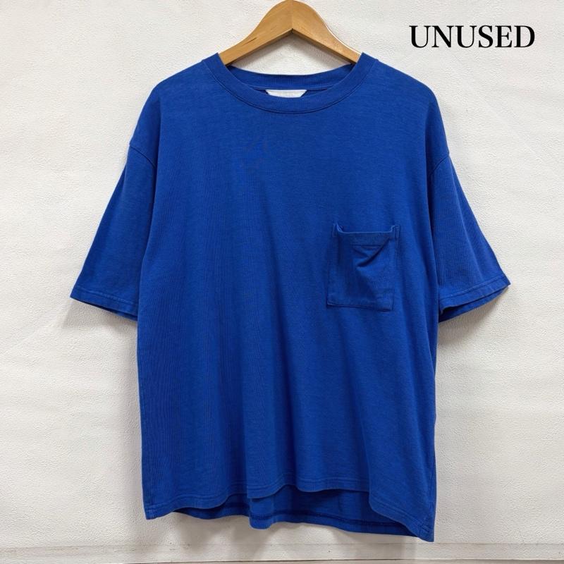アンユーズド UNUSED Tシャツ 半袖 半袖 ポケット クルーネック Tシャツ 無地 日本製 0 無地 青 / ブルー / blue メンズ USED 古着 中古 50165367