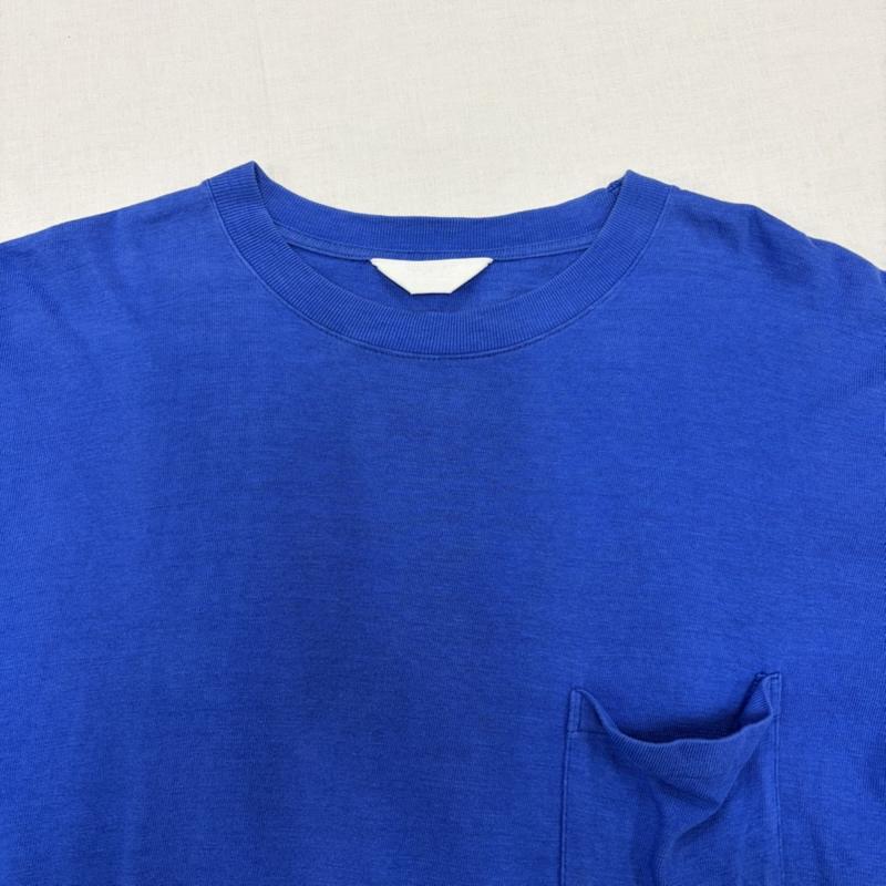 アンユーズド UNUSED Tシャツ 半袖 半袖 ポケット クルーネック Tシャツ 無地 日本製 0 無地 青 / ブルー / blue メンズ USED 古着 中古 50165367