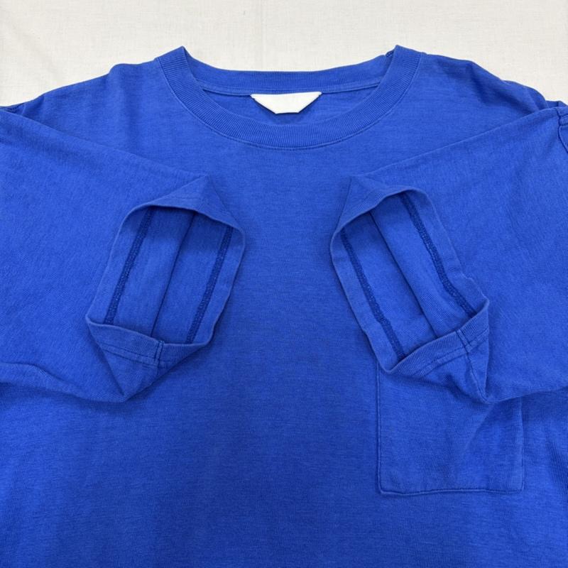 アンユーズド UNUSED Tシャツ 半袖 半袖 ポケット クルーネック Tシャツ 無地 日本製 0 無地 青 / ブルー / blue メンズ USED 古着 中古 50165367