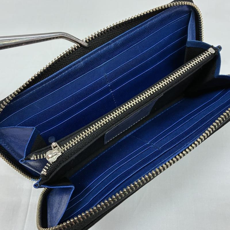 カワカワ Kawa-Kawa 財布 長財布 ウェット ラウンドファスナー 内側 レザー 長財布 - レディース USED 古着 中古 50165381