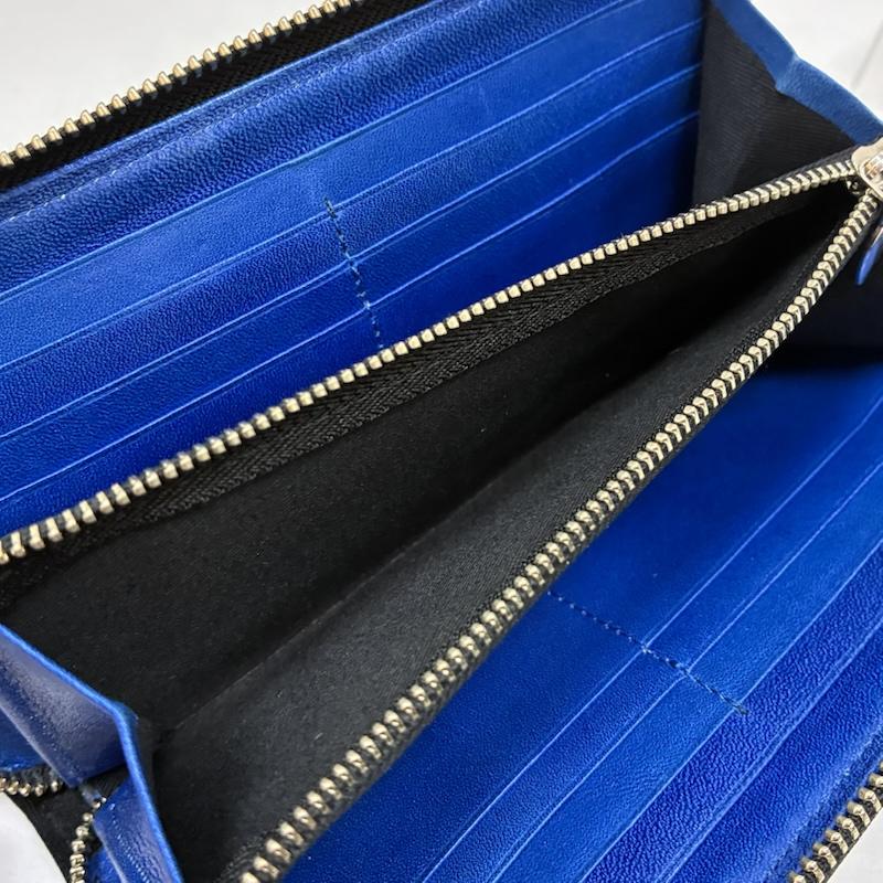 カワカワ Kawa-Kawa 財布 長財布 ウェット ラウンドファスナー 内側 レザー 長財布 - レディース USED 古着 中古 50165381