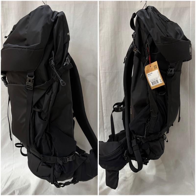 マムート Mammut リュックサック、デイパック リュックサック、デイバッグ Lithium 40 耐久撥水加工 リチウムシリーズ 40Lバックパック - 無地 X ロゴ、文字 黒 / ブラック / black X 橙 / オレンジ / orange メンズ USED 古着 中古 50165395