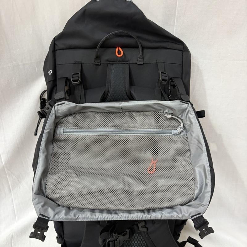マムート Mammut リュックサック、デイパック リュックサック、デイバッグ Lithium 40 耐久撥水加工 リチウムシリーズ 40Lバックパック - 無地 X ロゴ、文字 黒 / ブラック / black X 橙 / オレンジ / orange メンズ USED 古着 中古 50165395