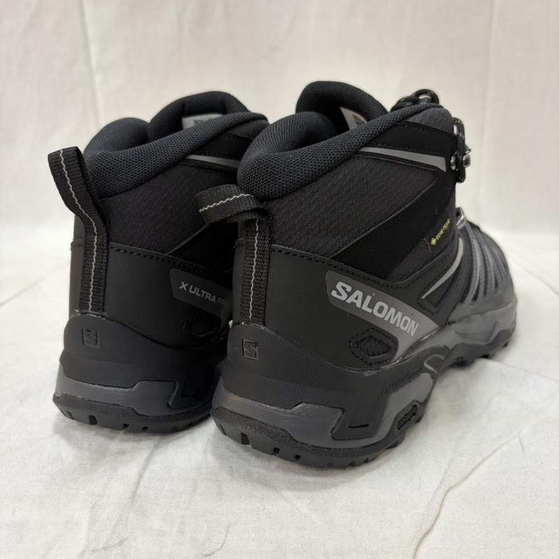 サロモン SALOMON アウトドアシューズ アウトドアシューズ ミディアムカット X Ultra Prime 2 Mid Gore-Tex トレッキングシューズ ハイキング L47966100 26.5cm 無地 X ロゴ、文字 黒 / ブラック / black X ダークグレー / ダークグレー / メンズ USED 古着 中古 50165396