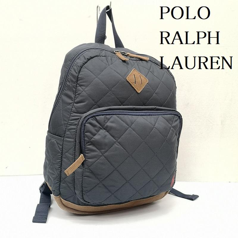 ポロラルフローレン POLO RALPH LAUREN リュックサック、デイパック リュックサック、デイバッグ キルティング ナイロン リュック バックパック - 紺 / ネイビー / navy メンズ USED 古着 中古 50165397