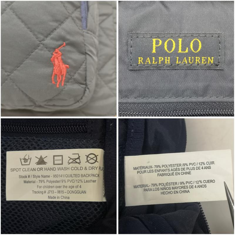 ポロラルフローレン POLO RALPH LAUREN リュックサック、デイパック リュックサック、デイバッグ キルティング ナイロン リュック バックパック - 紺 / ネイビー / navy メンズ USED 古着 中古 50165397