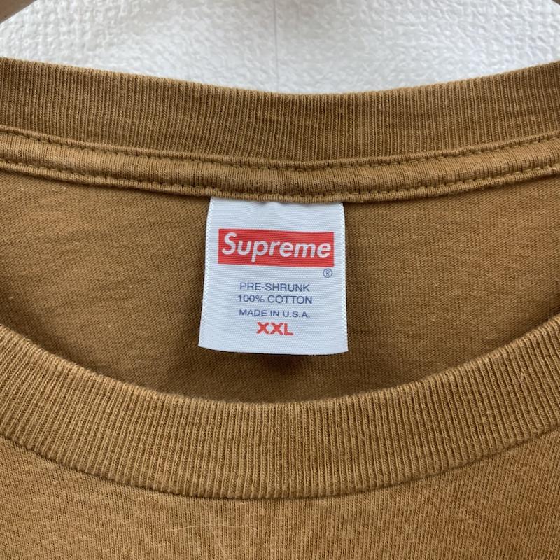 シュプリーム Supreme Tシャツ 半袖 23ss Location Tee Light Brown プリント Tシャツ カットソー XXL 茶 / ブラウン / brown メンズ USED 古着 中古 50165400