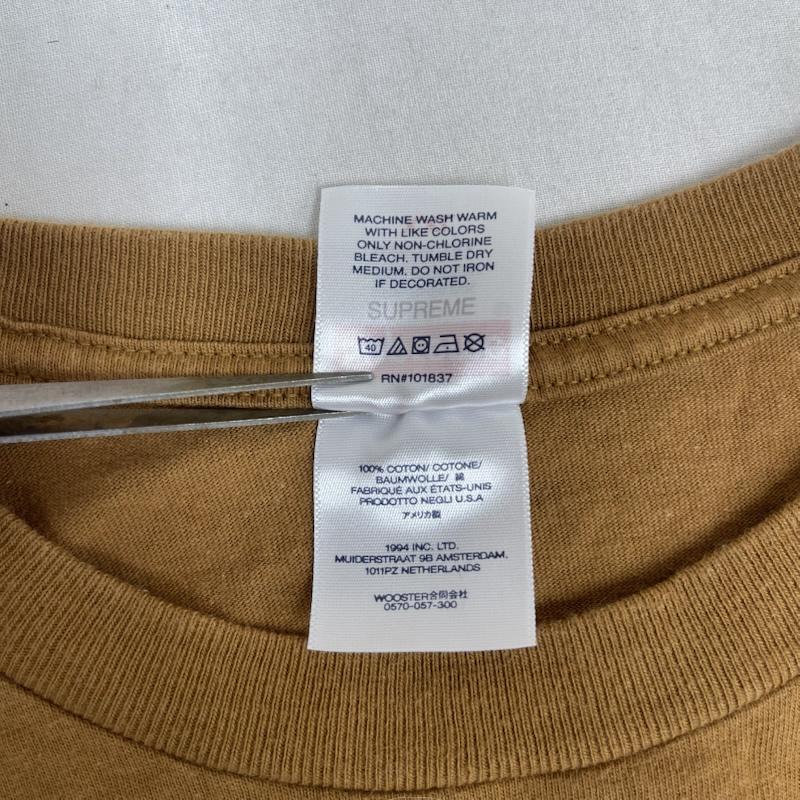 シュプリーム Supreme Tシャツ 半袖 23ss Location Tee Light Brown プリント Tシャツ カットソー XXL 茶 / ブラウン / brown メンズ USED 古着 中古 50165400