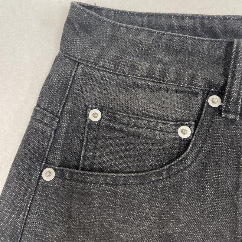古着 USED パンツ デニム、ジーンズ FTW DOUBLE KNEE DENIM PANTS ビッグシルエット パンツ ft001052bw L ダークグレー / ダークグレー / メンズ USED 古着 中古 50165402