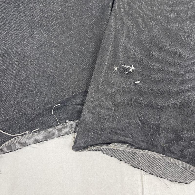 古着 USED パンツ デニム、ジーンズ FTW DOUBLE KNEE DENIM PANTS ビッグシルエット パンツ ft001052bw L ダークグレー / ダークグレー / メンズ USED 古着 中古 50165402