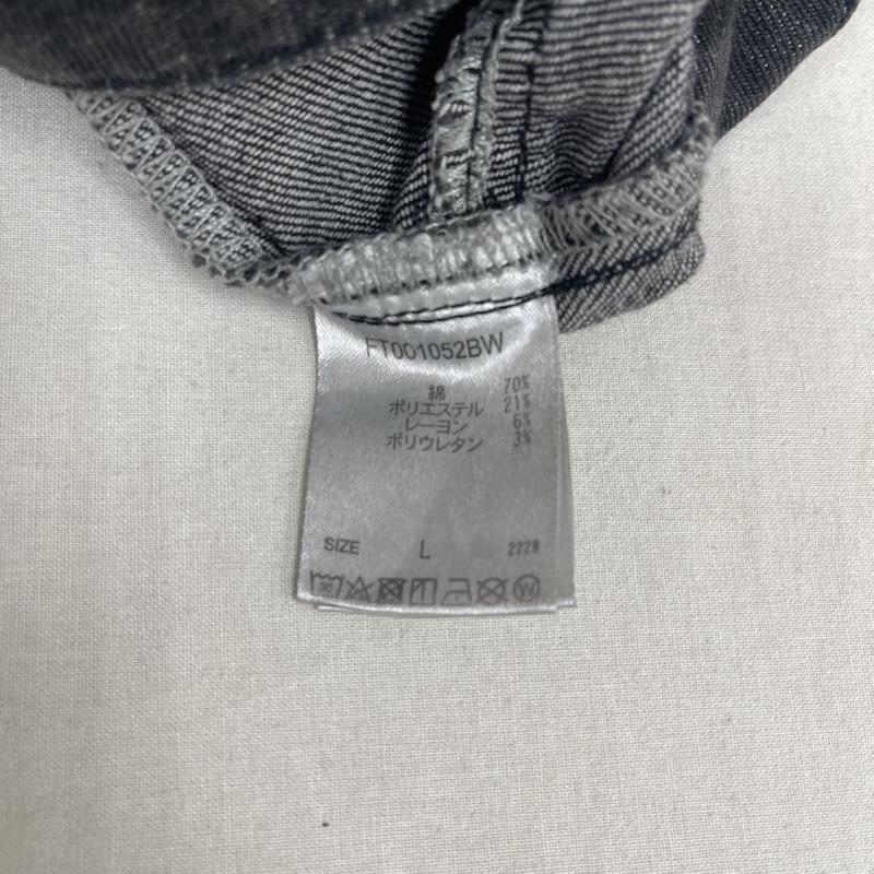 古着 USED パンツ デニム、ジーンズ FTW DOUBLE KNEE DENIM PANTS ビッグシルエット パンツ ft001052bw L ダークグレー / ダークグレー / メンズ USED 古着 中古 50165402
