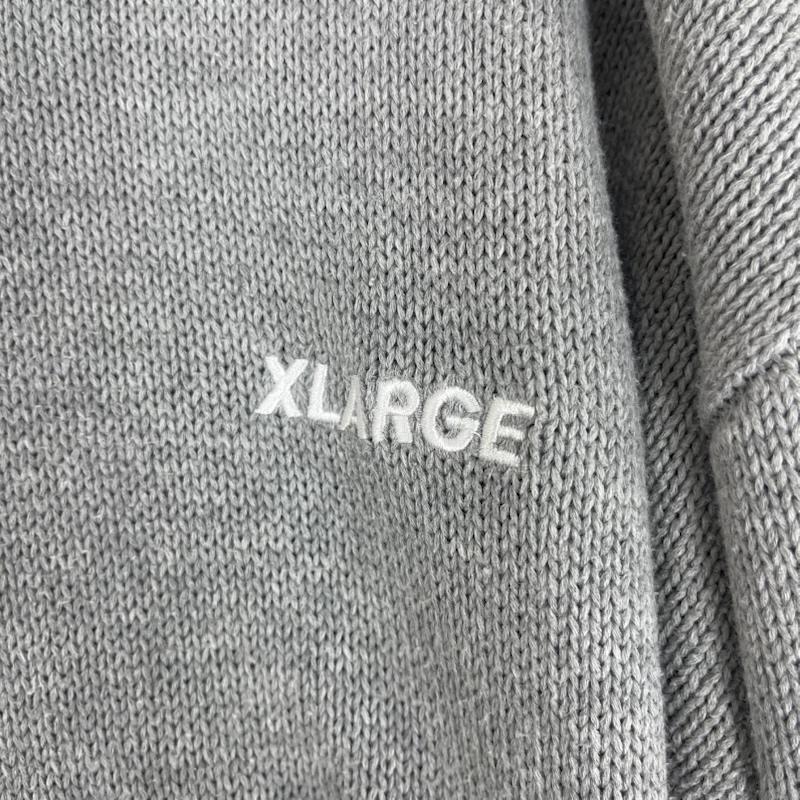 エクストララージ XLARGE トレーナー 長袖 STANDARD Logo KNIT クルーネック セーター 101213015002 M 灰 / グレー / gray メンズ USED 古着 中古 50165403