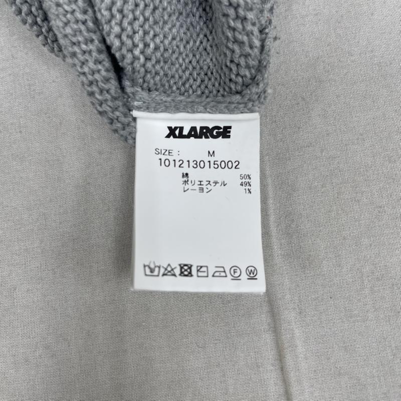 エクストララージ XLARGE トレーナー 長袖 STANDARD Logo KNIT クルーネック セーター 101213015002 M 灰 / グレー / gray メンズ USED 古着 中古 50165403