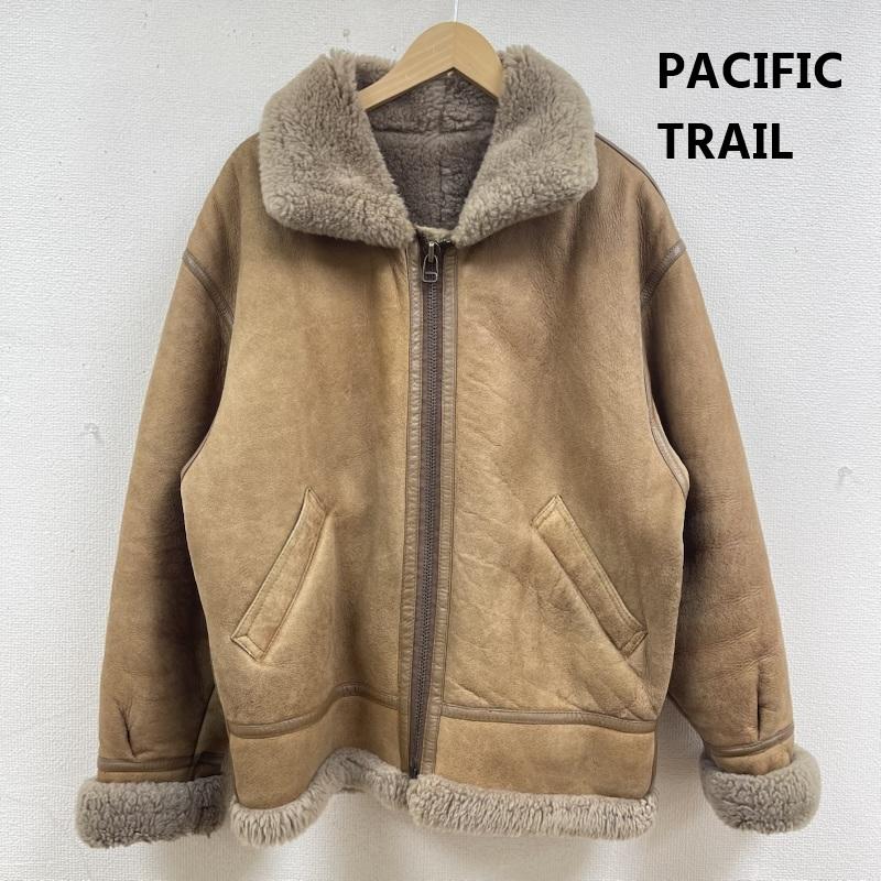 古着 USED ジャケット、上着 レザージャケット PACIFIC TRAIL B-3 羊毛 ムートン ジャケット シアリング コート L 茶 / ブラウン / brown メンズ USED 古着 中古 50165405