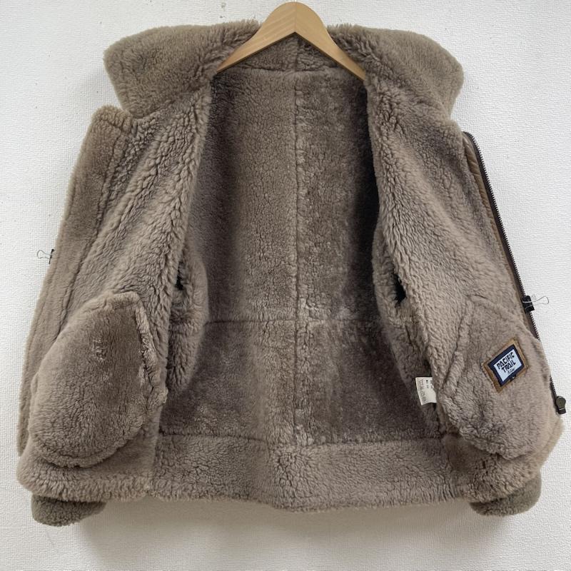古着 USED ジャケット、上着 レザージャケット PACIFIC TRAIL B-3 羊毛 ムートン ジャケット シアリング コート L 茶 / ブラウン / brown メンズ USED 古着 中古 50165405