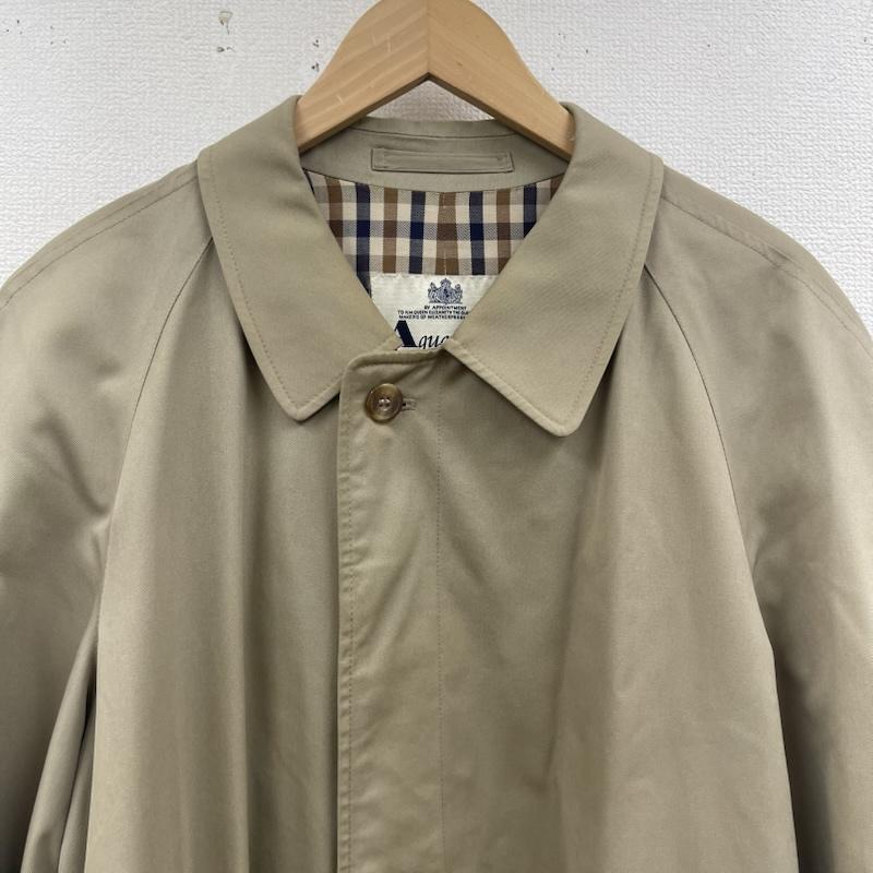 アクアスキュータム Aquascutum コート コート一般 イングランド製 比翼 クラシック バルマカーン ステンカラー コート 38 ベージュ / ベージュ / beige メンズ USED 古着 中古 50165407