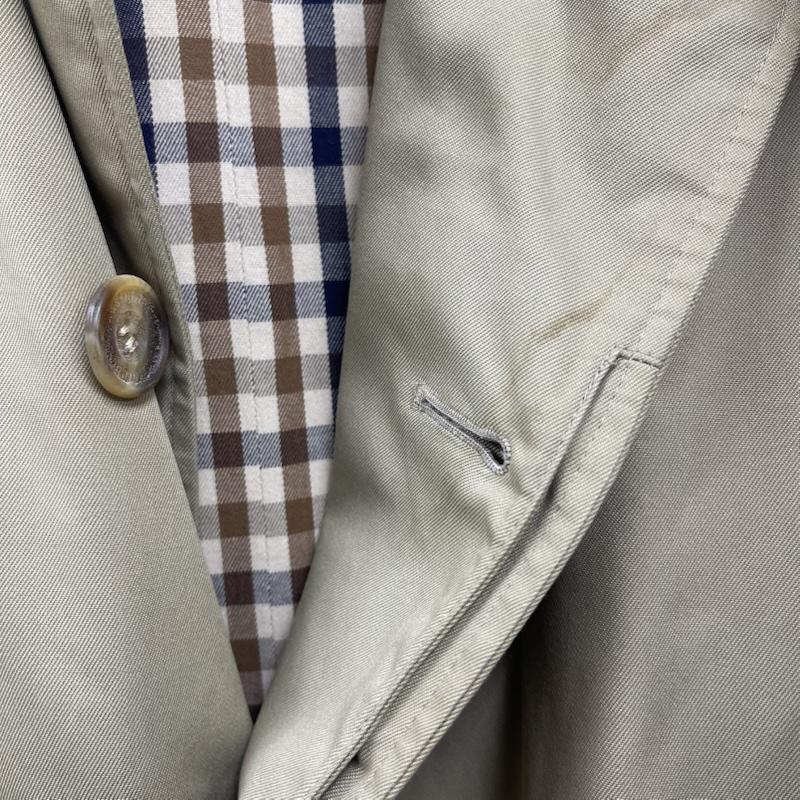 アクアスキュータム Aquascutum コート コート一般 イングランド製 比翼 クラシック バルマカーン ステンカラー コート 38 ベージュ / ベージュ / beige メンズ USED 古着 中古 50165407