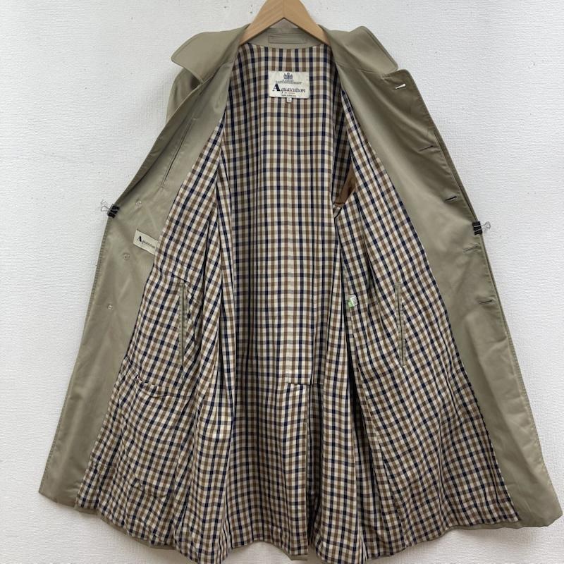 アクアスキュータム Aquascutum コート コート一般 イングランド製 比翼 クラシック バルマカーン ステンカラー コート 38 ベージュ / ベージュ / beige メンズ USED 古着 中古 50165407