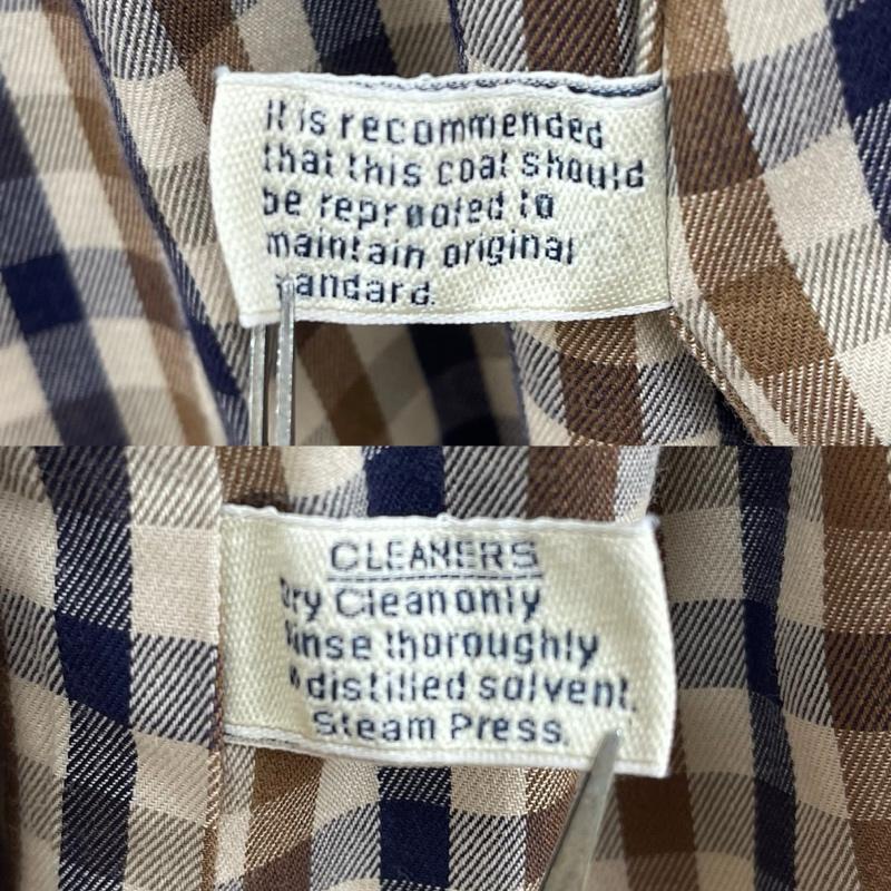アクアスキュータム Aquascutum コート コート一般 イングランド製 比翼 クラシック バルマカーン ステンカラー コート 38 ベージュ / ベージュ / beige メンズ USED 古着 中古 50165407