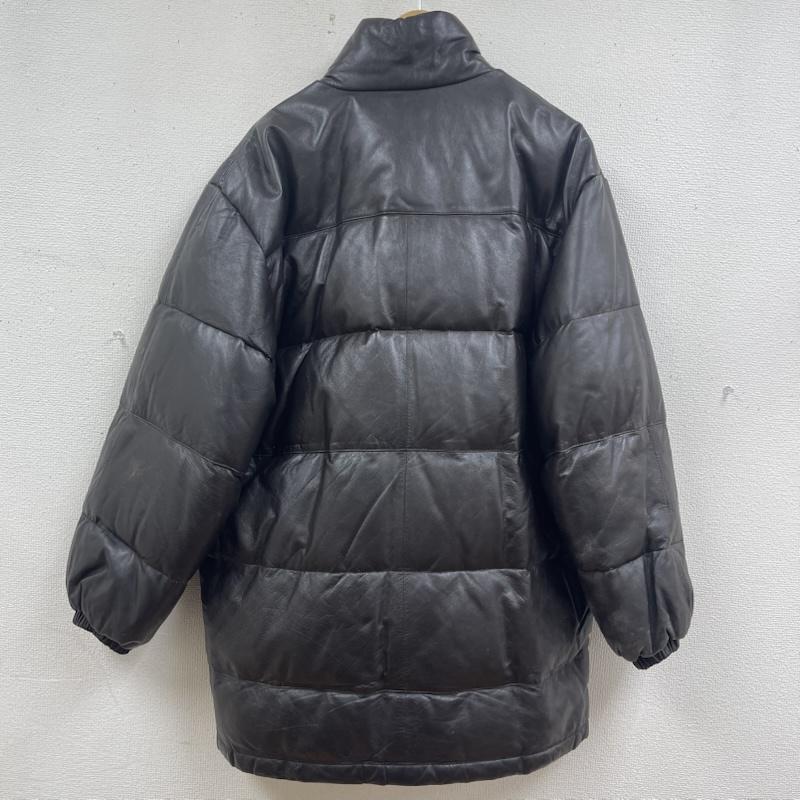 古着 USED ジャケット、上着 レザージャケット GEORGIA 非売品 イタリア製 ラムレザー 羊革 ダウン レザー ジャケット ダークブラウン / ダークブラウン / メンズ USED 古着 中古 50165408
