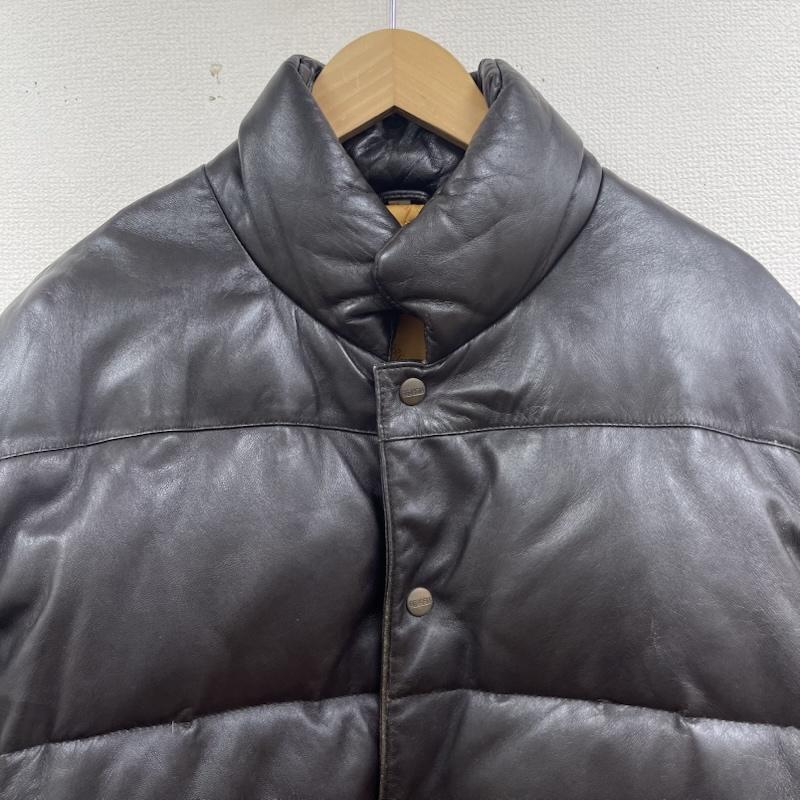 古着 USED ジャケット、上着 レザージャケット GEORGIA 非売品 イタリア製 ラムレザー 羊革 ダウン レザー ジャケット ダークブラウン / ダークブラウン / メンズ USED 古着 中古 50165408