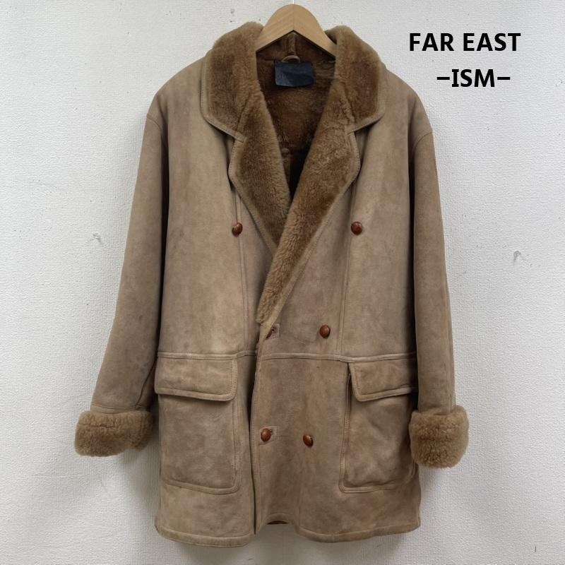 古着 USED コート 毛皮、ファー FAR EAST -ISM- リアルムートン 羊革 ダブルブレスト コート ベージュ / ベージュ / beige メンズ USED 古着 中古 50165409