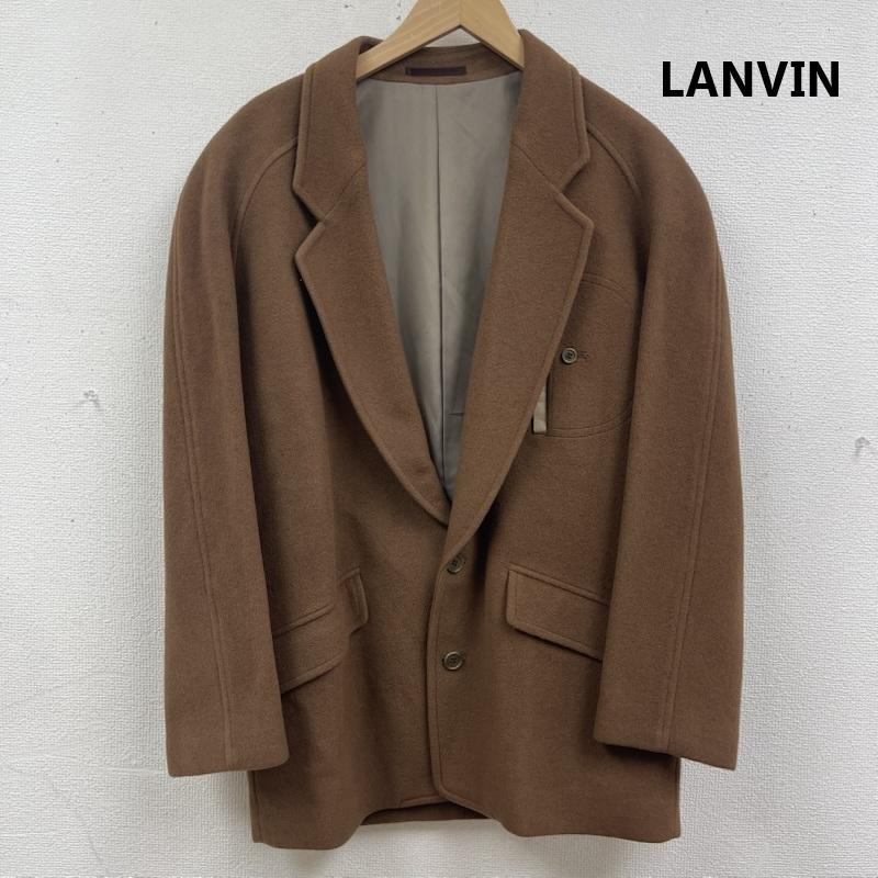 ランバン LANVIN ジャケット、上着 ジャケット、ブレザー ヴィンテージ キャメルブラウン カシミヤ混 ウール ブレザー ジャケット 茶 / ブラウン / brown メンズ USED 古着 中古 50165412