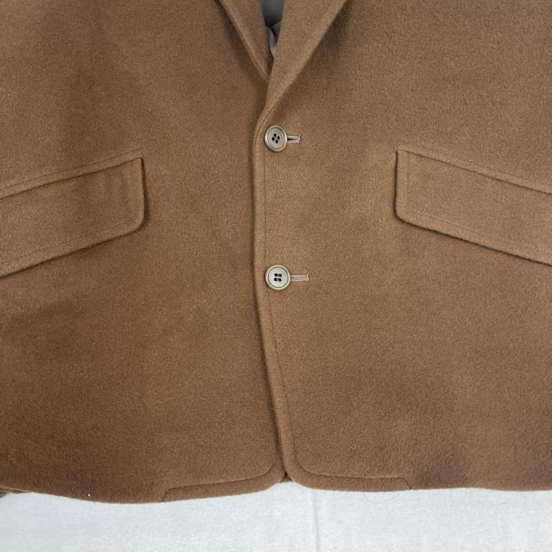 ランバン LANVIN ジャケット、上着 ジャケット、ブレザー ヴィンテージ キャメルブラウン カシミヤ混 ウール ブレザー ジャケット 茶 / ブラウン / brown メンズ USED 古着 中古 50165412