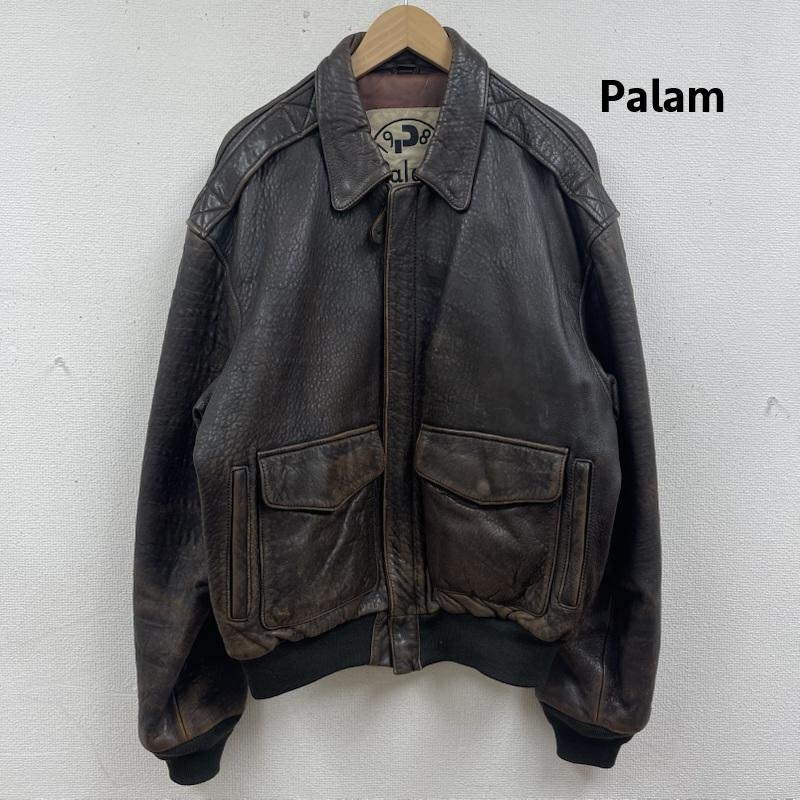 古着 USED ジャケット、上着 レザージャケット Palam ヴィンテージ 羊革 ラム レザー ジャケット アウター ダークブラウン / ダークブラウン / メンズ USED 古着 中古 50165413