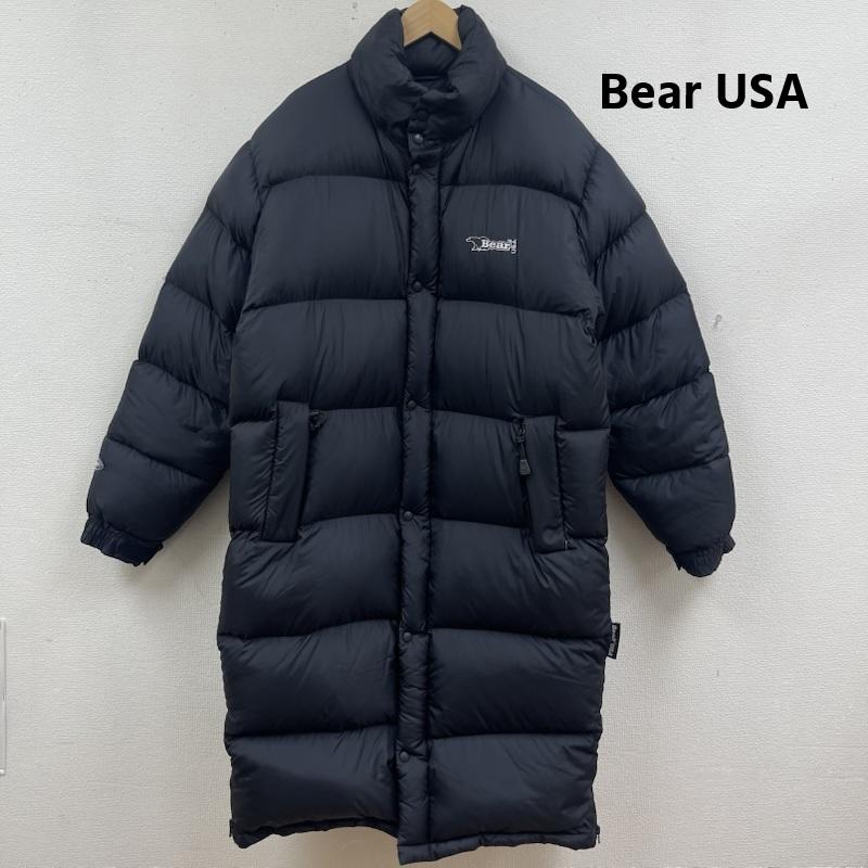 古着 USED コート ダウンコート Bear USA AGPS-NT EXPEDITION スーパーロング ダウン コート ベンチコート L 黒 / ブラック / black メンズ USED 古着 中古 50165415