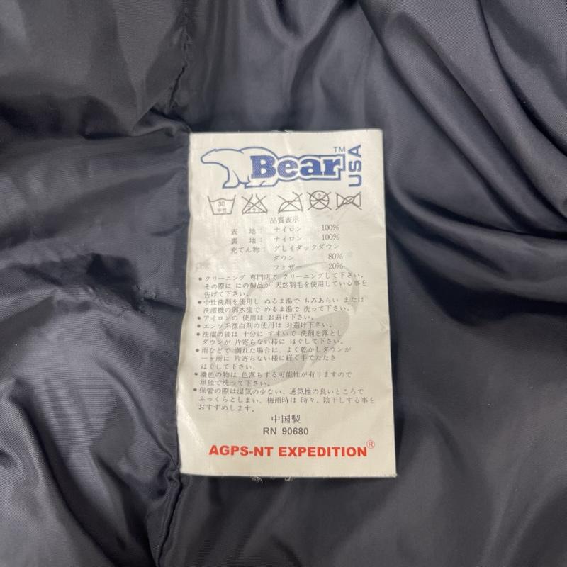 古着 USED コート ダウンコート Bear USA AGPS-NT EXPEDITION スーパーロング ダウン コート ベンチコート L 黒 / ブラック / black メンズ USED 古着 中古 50165415