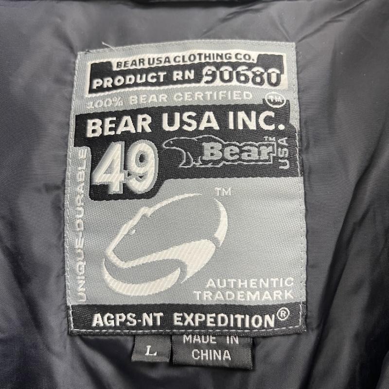 古着 USED コート ダウンコート Bear USA AGPS-NT EXPEDITION スーパーロング ダウン コート ベンチコート L 黒 / ブラック / black メンズ USED 古着 中古 50165415