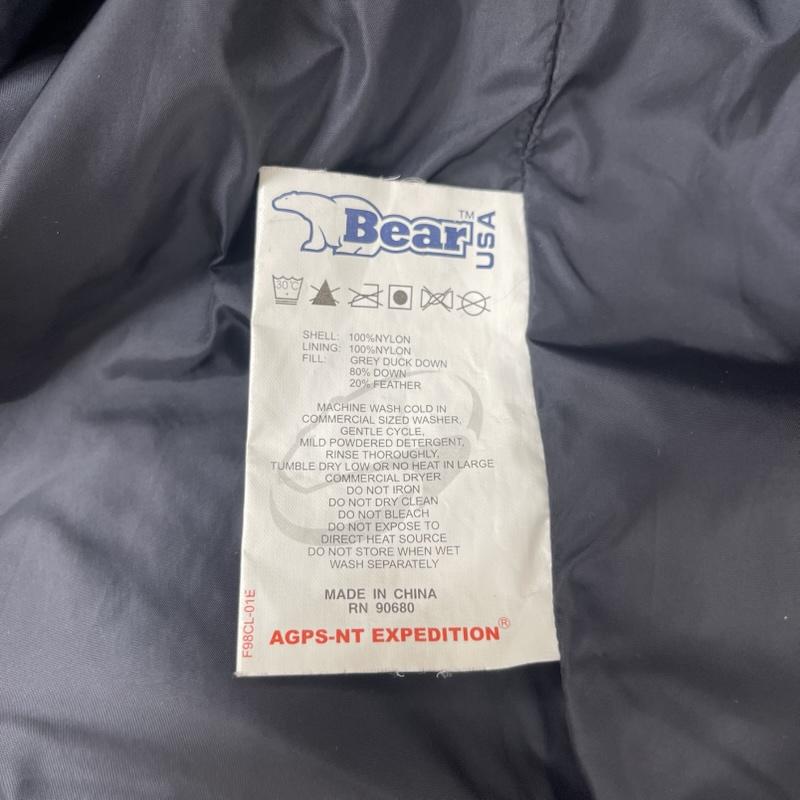 古着 USED コート ダウンコート Bear USA AGPS-NT EXPEDITION スーパーロング ダウン コート ベンチコート L 黒 / ブラック / black メンズ USED 古着 中古 50165415