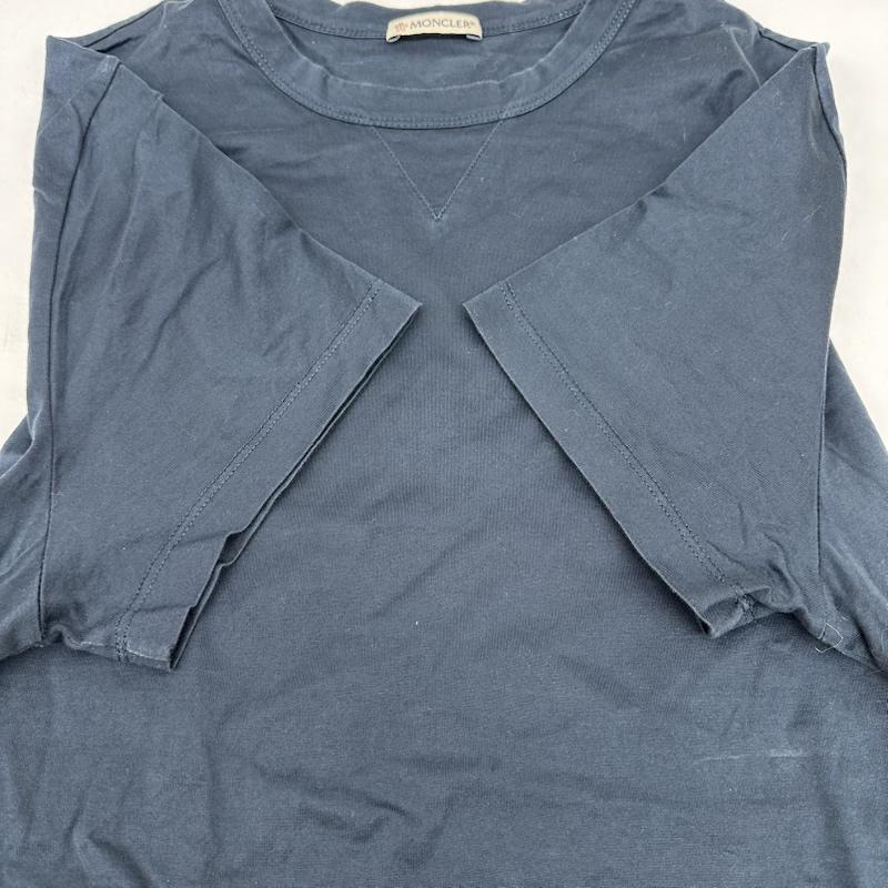 モンクレール MONCLER Tシャツ 半袖 18SS MAGLIA T-SHIRT ダブル ロゴ ワッペン Tシャツ D10918032500 M 紺 / ネイビー / navy メンズ USED 古着 中古 50165417