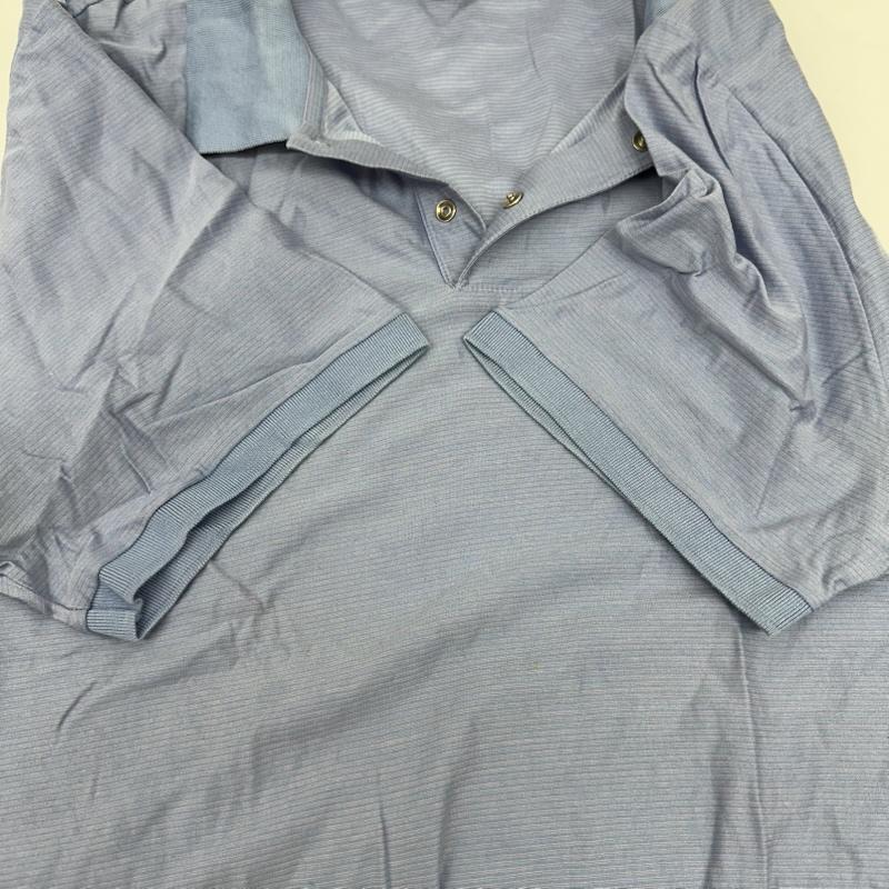 ルイヴィトン LOUIS VUITTON ポロシャツ 半袖 イタリア製 ボーダー ポロ シャツ XL 青 / ブルー / blue メンズ USED 古着 中古 50165418