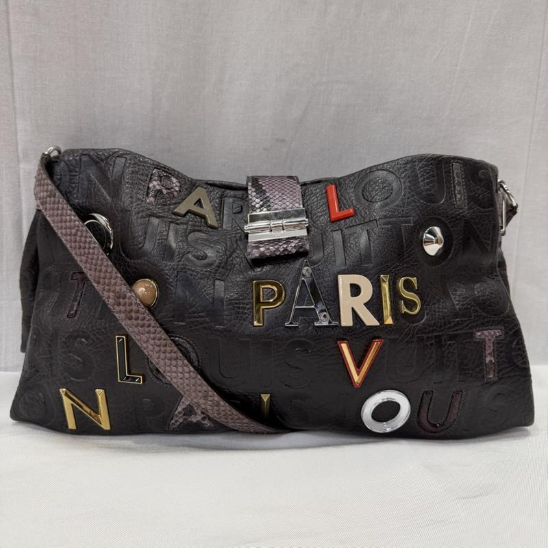 ルイヴィトン LOUIS VUITTON ショルダーバッグ ショルダーバッグ モノグラム コラージュ ルテス Lutece パイソン 2008AW ランウェイモデル マークジェイコブス期 エキゾチックレザー - ロゴ、文字 ダークブラウン / ダークブラウン / レディース USED 古着 中古 50165420