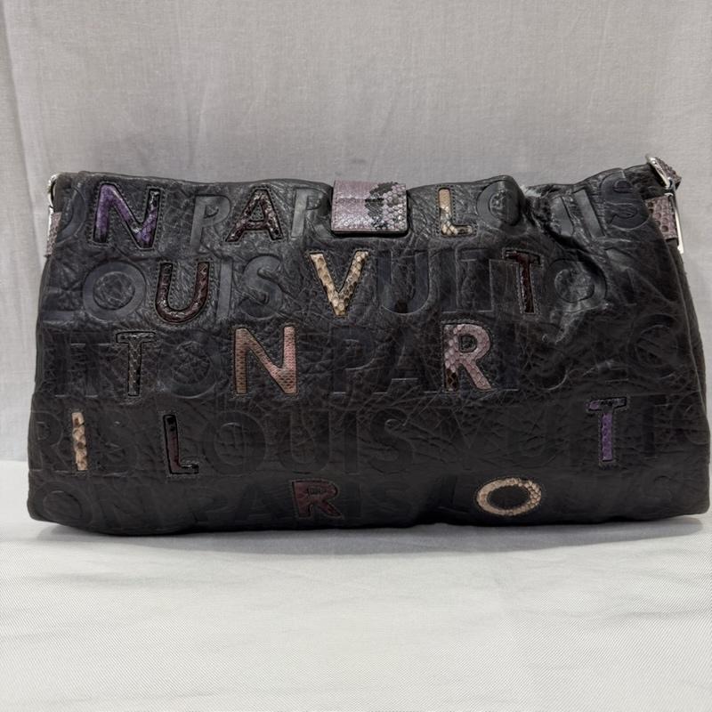 ルイヴィトン LOUIS VUITTON ショルダーバッグ ショルダーバッグ モノグラム コラージュ ルテス Lutece パイソン 2008AW ランウェイモデル マークジェイコブス期 エキゾチックレザー - ロゴ、文字 ダークブラウン / ダークブラウン / レディース USED 古着 中古 50165420