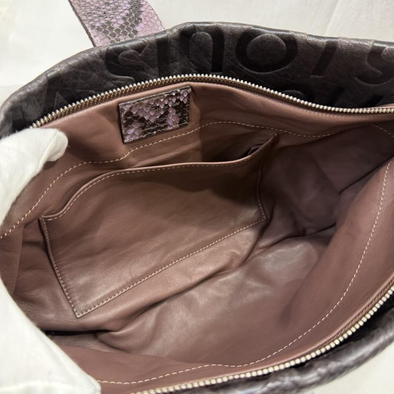 ルイヴィトン LOUIS VUITTON ショルダーバッグ ショルダーバッグ モノグラム コラージュ ルテス Lutece パイソン 2008AW ランウェイモデル マークジェイコブス期 エキゾチックレザー - ロゴ、文字 ダークブラウン / ダークブラウン / レディース USED 古着 中古 50165420
