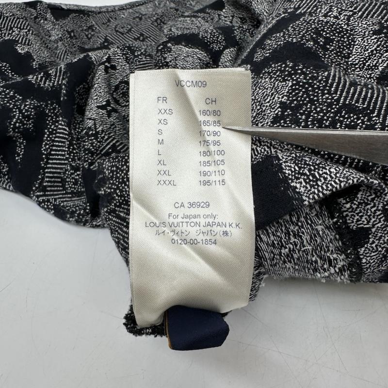 ルイヴィトン LOUIS VUITTON Tシャツ 半袖 LVロゴ ジャカード コットン モノグラム カモフラージュ Tシャツ RM202M UYO HJY06W S 紺 / ネイビー / navy メンズ USED 古着 中古 50165422